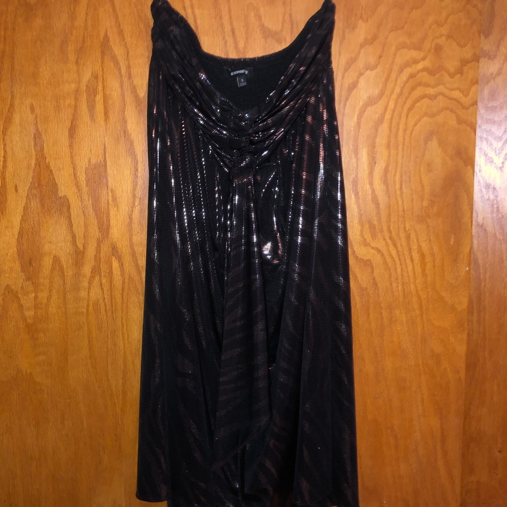 Strapless express flowy dress worn once